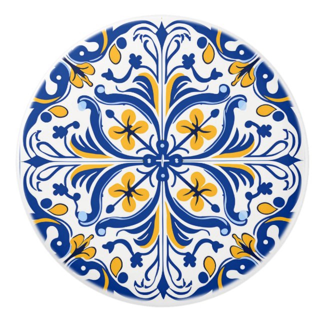 Niedliche Imitate Spanisch Keramikknauf (Vorderseite)