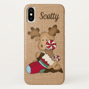 Niedliche Imitatleinwand Landelche addieren Namen Case-Mate iPhone Hülle