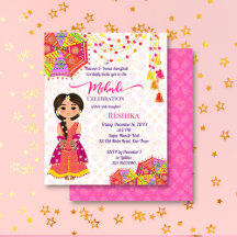 Niedliche indische Brautschirme aus Mehndi laden e