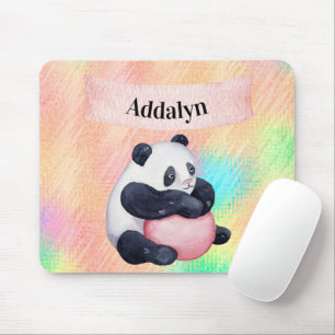 Niedliche, individuell angepasste Panda-Bärenpaste Mousepad