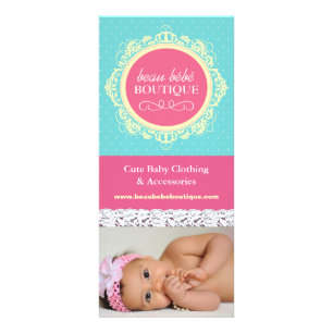 Niedliche individuell anpassbare Baby Boutique Rac Werbekarte
