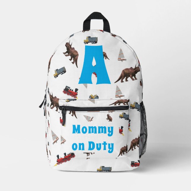 Niedliche, individuell anpassbare Babywaschschale Bedruckter Rucksack (Vorderseite)