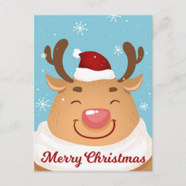 Niedliche individuell anpassbare Weihnachtsmeister Postkarte