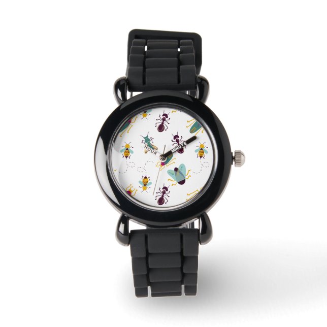 niedliche Insekten Armbanduhr (Vorderseite)