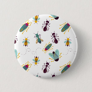 niedliche Insekten Button