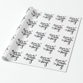 Niedliche Inspirationspositionierung Geschenkpapier