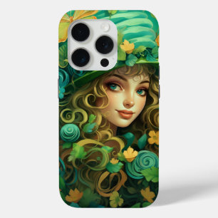 NIEDLICHE IRISH-LASSE, UMGEBEN VON KLEEBLÄTTERN Case-Mate iPhone HÜLLE