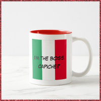 Niedliche italienische Flagge Ich bin die Boss-Tas