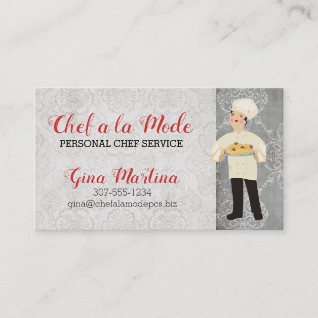 Niedliche italienische visitenkarte (Vorderseite)