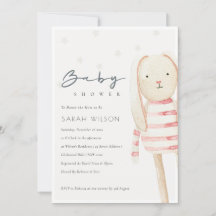 Niedliche Ivory Pink Bunny Soft Toy Baby Dusche la