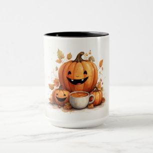 Niedliche Jack-O-Lanterns Tasse