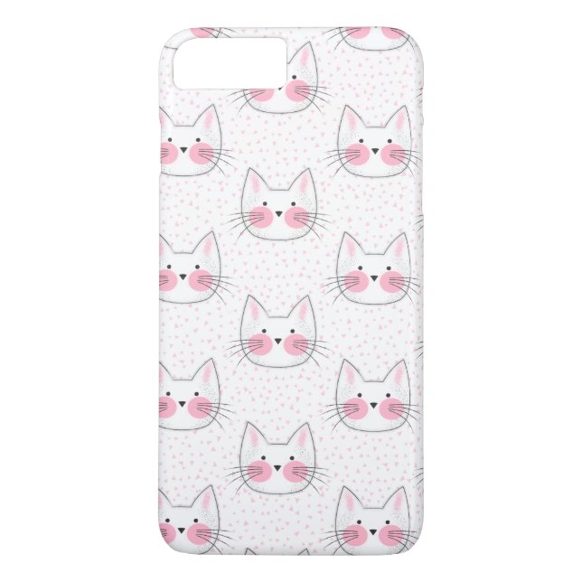Niedliche Japaner Kawaii Kitty-Katzen Case-Mate iPhone Hülle (Rückseite)