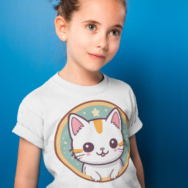 Niedliche japanische Katze Kawaii Kitten T-Shirt