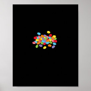 Niedliche Jelly Beans Candy Lover Osterfeier Feins Poster