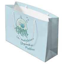 Niedliche Jellyfish Baby Dusche Kawaii Blue Boy