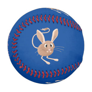 Niedliche Jerboa-Cartoon-Abbildung Baseball