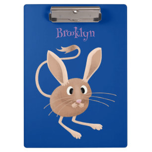 Niedliche Jerboa-Cartoon-Abbildung Klemmbrett