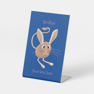 Niedliche Jerboa-Cartoon-Abbildung Sockelschild