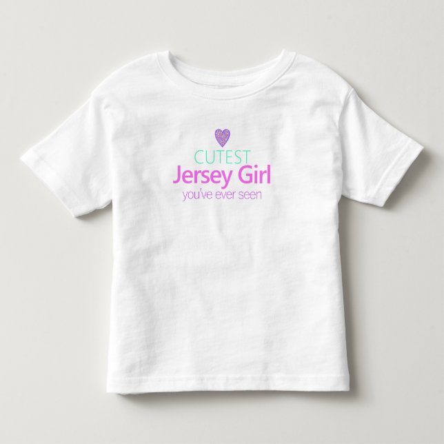 Niedliche Jersey Girl Kleinkind T-shirt (Vorderseite)