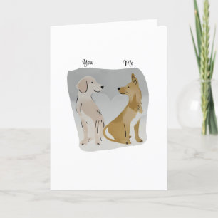 Niedliche Jubiläumskarte für Hundefreunde Dankeskarte