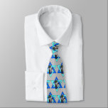 Niedliche jüdische Katzenstars Krawatte<br><div class="desc">Personalisiertes traditionelles und modernes jüdisches Thema Geschenke und Apparel</div>