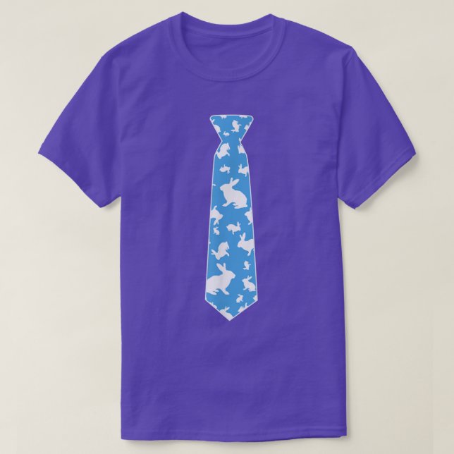Niedliche Jungen Bunny Rabbit Krawatte Ostern Kind T-Shirt (Design vorne)