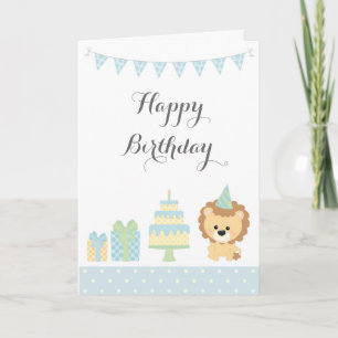 Niedliche Jungle Animal Happy Birthday Card Karte