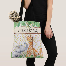 Niedliche Jungle Safari Baby Tiere Personalisiert  Tasche