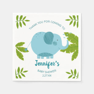 Niedliche Jungle Safari Elephant Baby Dusche Serviette