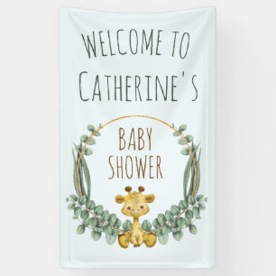 Niedliche Jungle Safari Giraffe Kinderdusche Willk Banner