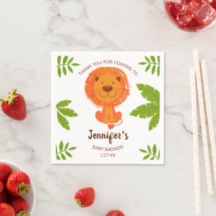 Niedliche Jungle Safari Löwe Kinderdusche Serviette