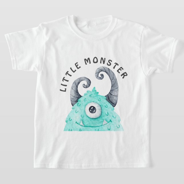Niedliche Jungs Kleines Monster T-Shirt (Ablage )