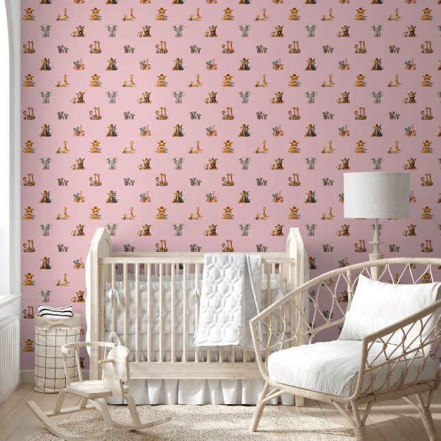 Niedliche Jungtiere Kinderzimmer Kinderzimmer Tapete (Kinder)