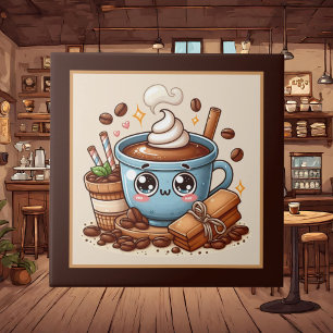 Niedliche Kaffee-Bar , Shop oder Kaffeeküche Fliese