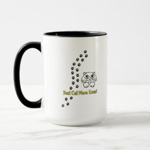 Niedliche Kaffee-Tasse mit Katz darauf Tasse