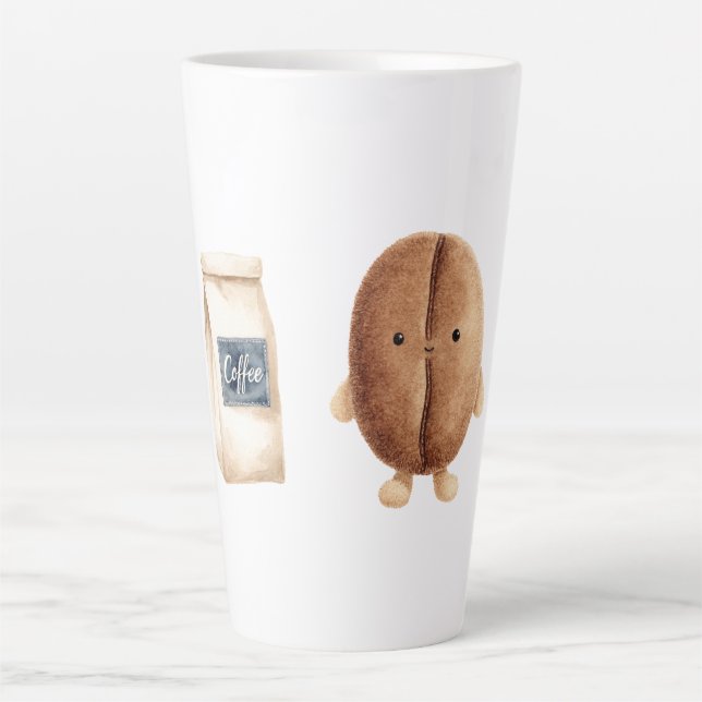 Niedliche Kaffeebohne Milchtasse (Vorderseite)