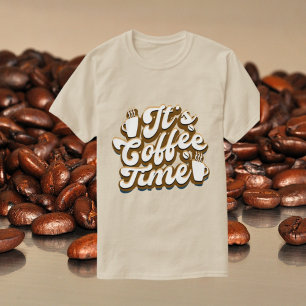 niedliche Kaffeezeitkunst T-Shirt