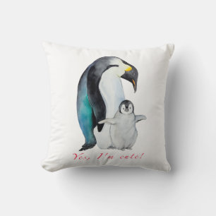 Niedliche Kaiserpinguine Kissen