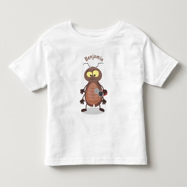Niedliche Kakerlakenfigur Kleinkind T-shirt (Vorderseite)