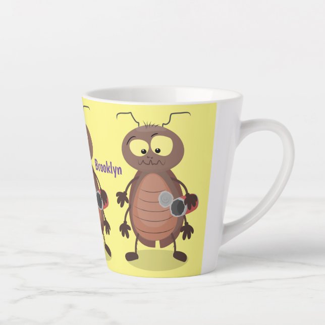 Niedliche Kakerlakenfigur Milchtasse (Rechts)