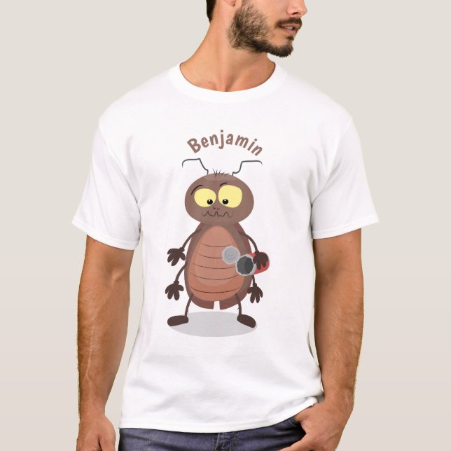 Niedliche Kakerlakenfigur T-Shirt (Vorderseite)