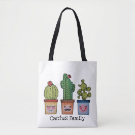 Niedliche Kakteen in Aquarellfarben Tasche