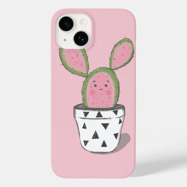 Niedliche Kaktus Case-Mate iPhone 14 Hülle (Rückseite)