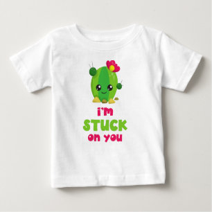Niedliche Kaktus, Kawaii Kaktus, ich bin auf dir f Baby T-shirt