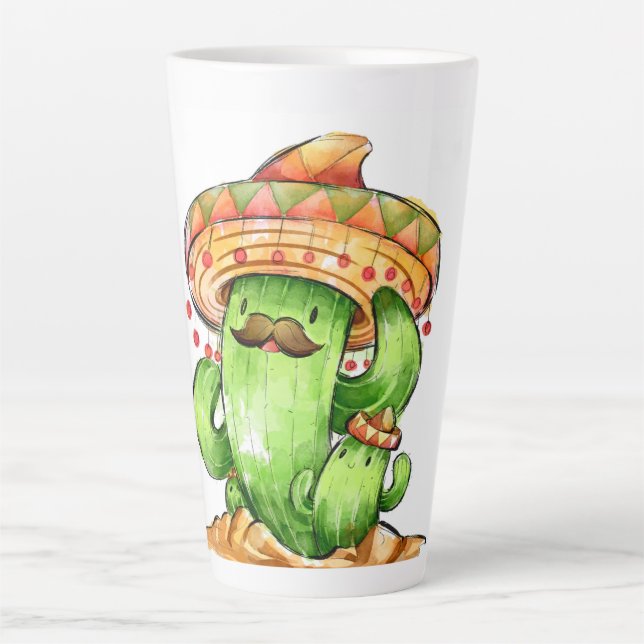 niedliche Kaktus Milchtasse (Vorderseite)