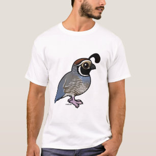Niedliche Kalifornien-Wachteln T-Shirt