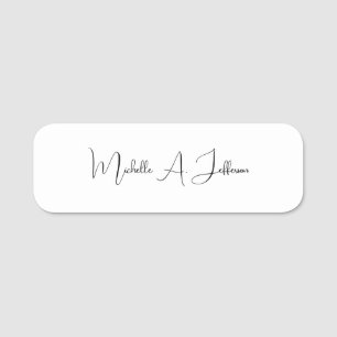 Niedliche Kalligrafie Kreative Trends maßgeschneid Namensschild
