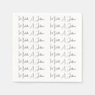 Niedliche Kalligrafie Kreative Trendy Individuelle Serviette