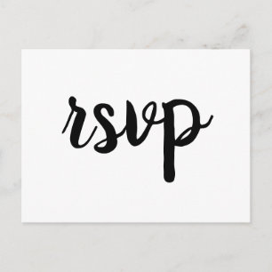 Niedliche kalligraphische Hochzeitkarten rsvp Post Einladungspostkarte