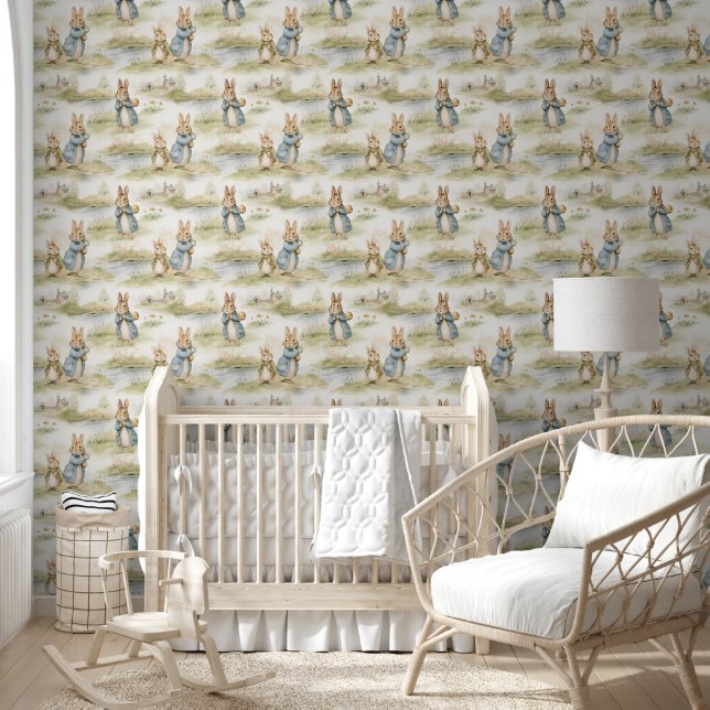 Niedliche Kaninchen in der Nähe von Kinderzimmer P Tapete (Kinder)